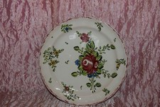 PIATTO piano maiolica alla rosa Pesaro Molaroni cm. 22 (11) V3 plate  ^