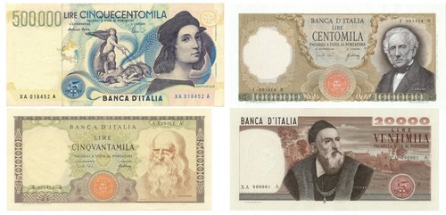 Lire 000 100 - 50.000, +