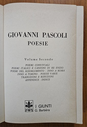 Poesie giovanni pascoli - -,