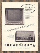 Stereo Loewe Opta Luna - Pubblicità Pubblicità Originale 1961