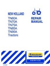 Manuale servizio officina riparazione trattore New Holland TN60A, TN70A, TN75A, TN85A, TN95A