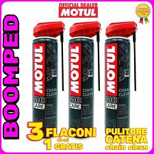Pulitore Sgrassatore Spray Catena Motul C1 Chain Clean Moto Quad 3x400ml 03MO16
