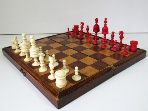 Antico set scacchi tedeschi - tedeschi, e