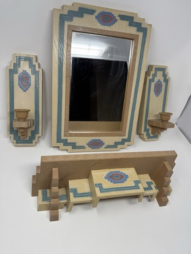 Scaffale specchio applique