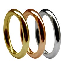 3mm 9ct Giallo Bianco Rosa