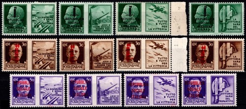 1944 sovrastampe - r.s.i.,