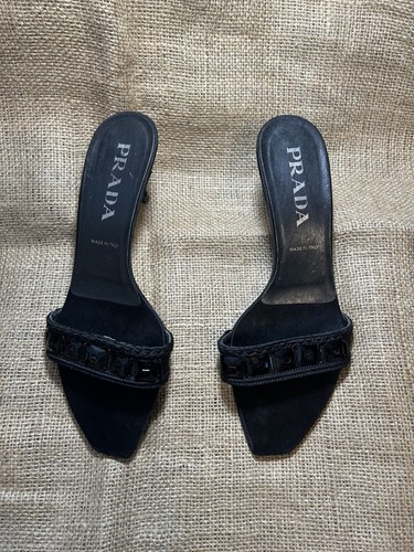 Vintage satin black gem kitten - satin,