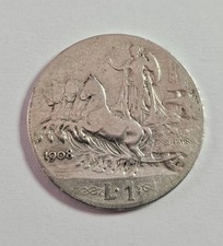 1 LIRA 1908 PERIZIATA