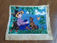 Boy, dog, children, Vintage