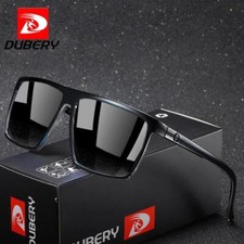 DUBERY Occhiali da Sole Uomo Donna Polarizzati Sportivi Quadrati Guida Pesca UV400