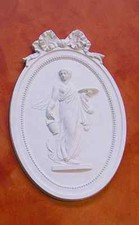 BASSORILIEVO IN GESSO BIANCO PB 014  54x34 cm. ARREDO INTERNI