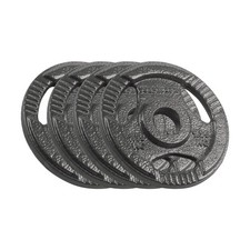 Rebel Set di pesi in ghisa 4 x 1,25 kg foro 31 mm disco con maniglie (A1u)