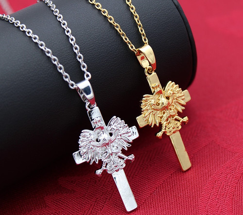 Collana croce aquila - 🦅,