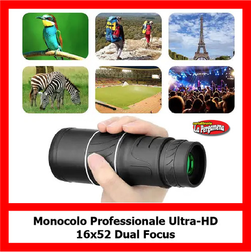 Monocolo professionale 16x52 - monocolo,
