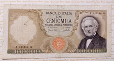 100000 LIRE ALESSANDRO MANZONI DECRETO RARO  DEL 19/07/1970