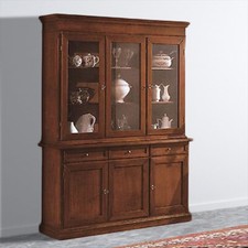 CREDENZA + VETRINA IN LEGNO