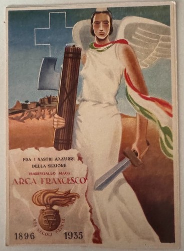 Cartolina propaganda fascista - propaganda,