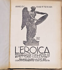 COZZANI - L'EROICA - ANNATA COMPLETA RILEGATA - XILOGRAFIE - MILANO, 1927
