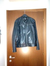 Giacca ecopelle nero uomo