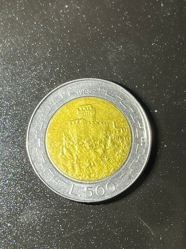 Moneta 500 lire - moneta,