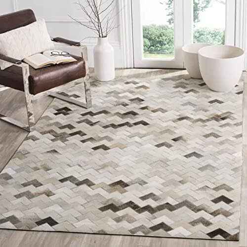 Tappeto grigio patchwork - , in