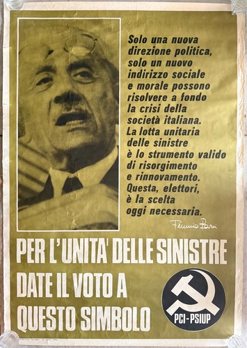 Manifesto politico pci psiup - manifesto,