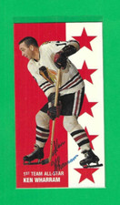 CARTOLINA AUTOGRAFA KEN WHARRAM (D) 1994-95 PARKHURST TALL BOY CHICAGO BLACKHAWKS