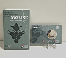 5 EURO MOLISE ITALIA 2024 TINTILIA CACIOCAVALLO MONETA FDC COINCARD solo 4000 pz