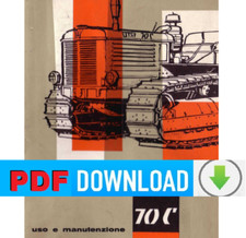 Trattore FIAT 70C Manuale uso
