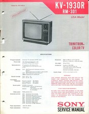 Sony KV-1930R Trinitron TV a colori manuale di servizio elettronico telaio no SCC-64B-D