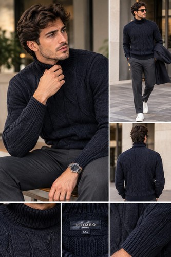 Piombo maglione dolcevita - maglione,