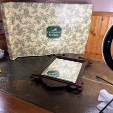 Specchio da parete vintage The Bombay Company Chippendale in mogano 18. 5" x 12"