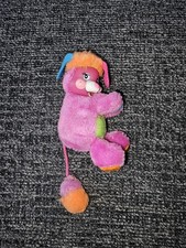 Peluche giocattolo peluche clip-on Popples tascabile Mattel 1986 vintage