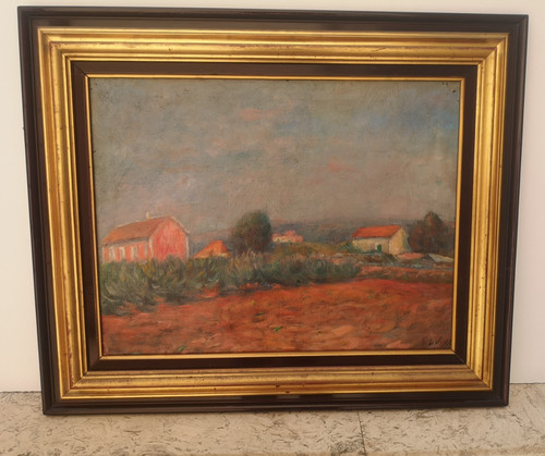 Dipinto olio tela - ad, con