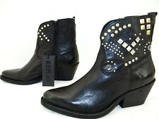 Replay piccoli cowboy biker stivali stivaletti western donna pelle numero 39