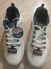 Sneakers Uomo SKECHERS bianche in pelle n. 45