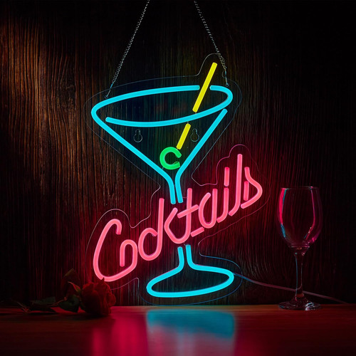 Insegna neon cocktail bar per - insegna,