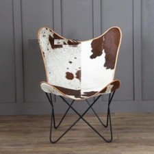 Sedia A Farfalla In Pelle Di