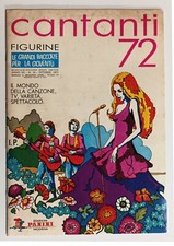 °°° ALBUM Panini  - Cantanti 72 °°° VUOTO con CEDOLA