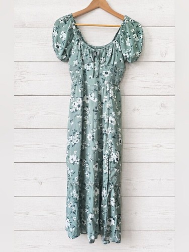 Maxi abito hollister verde - maxi,