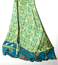 Incredibile-art Vintage Silk Sari Magic Wrap Skirt Gonna reversibile a...