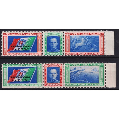 Regno 1933 trittici - p/a,