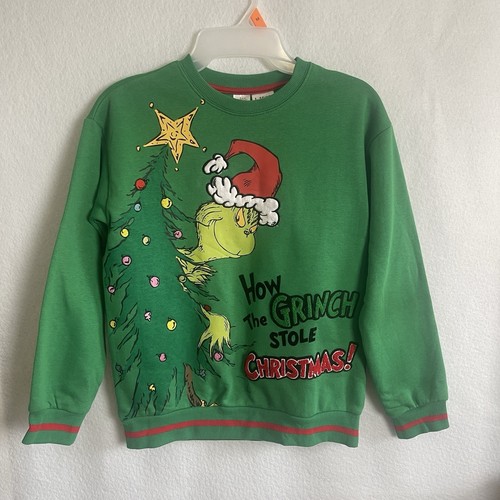 Grinch youth holiday sweater - holiday,