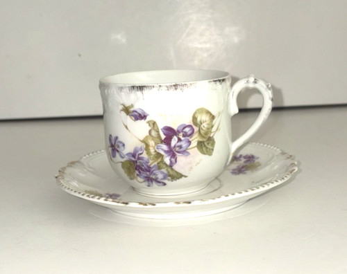 Antico set piattini tazza - , da