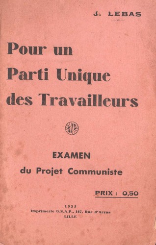 Jean lebas parti unique - jean,