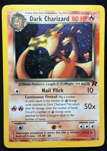 Pokemon dark charizard - pokemon:, holo