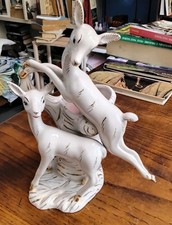 Ceramica Epigono  Girardi Numerato No Firma Vaso Con Cerbiatti H 25cm Difetti 