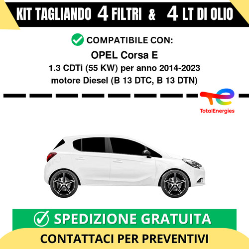 Tagliando per opel - per, e