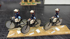 Lotto D: 3 soldatini piombo Bersaglieri con bicicletta