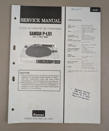 Sansui l51 giradischi - giradischi, dd